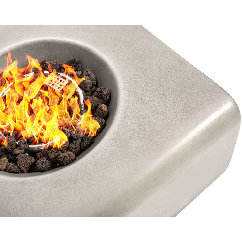 Centurion Fireology ADELPHI Light Grey Garden Gas Fire Pit with Eco-Stone Finish Image 6
