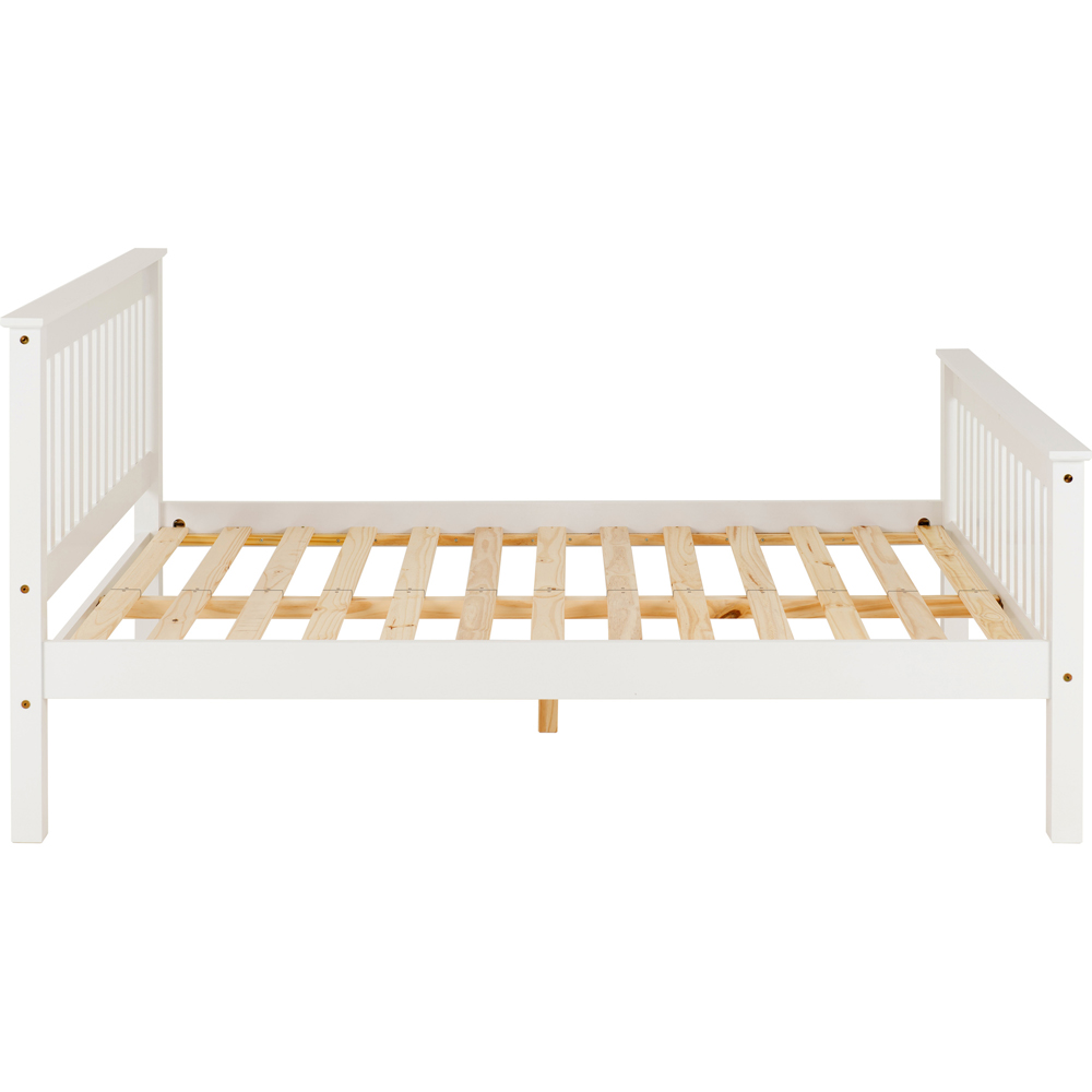 Seconique Monaco Double White High End Bed Image 4