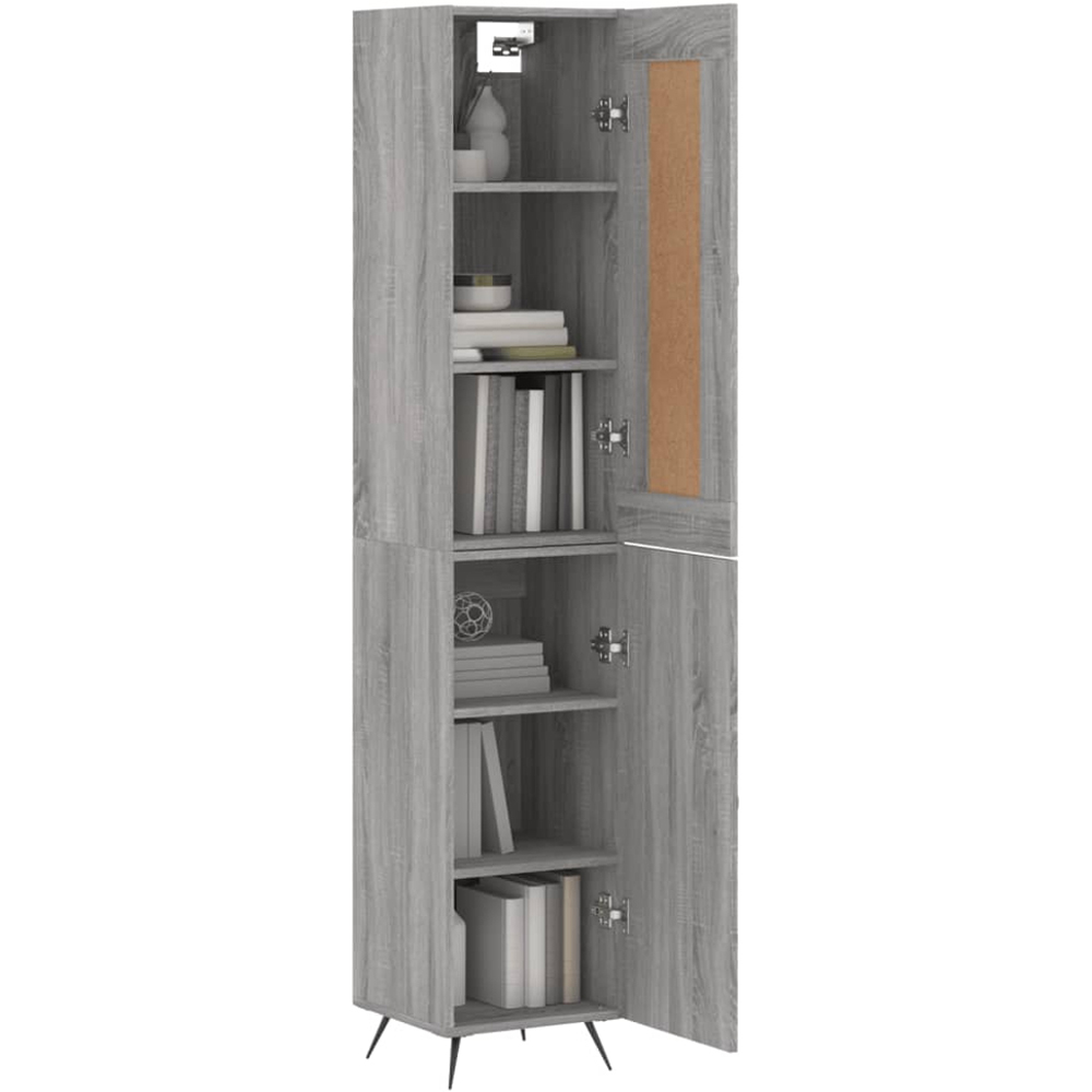 vidaXL 2 Door Grey Sonoma Highboard Image 3