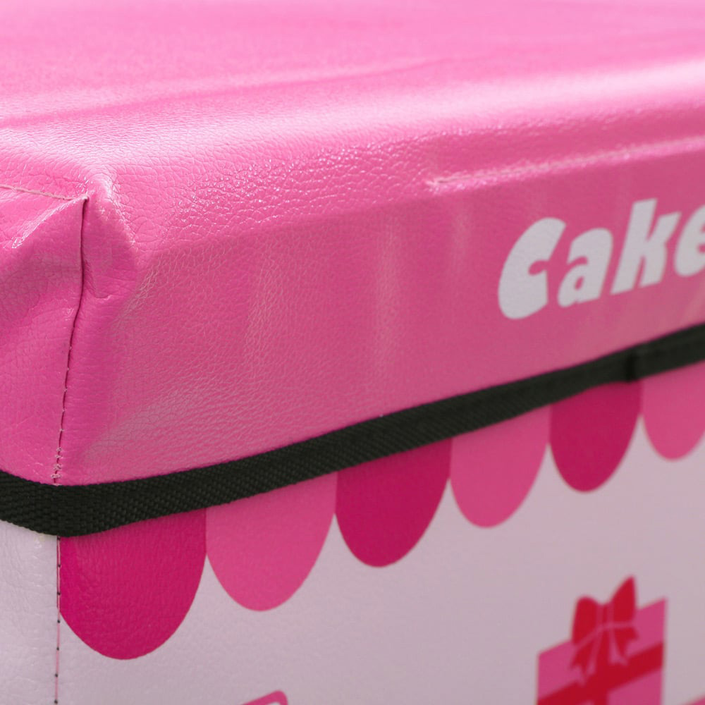 Premier Housewares Pink Cake Shop Storage Box and Seat Image 5