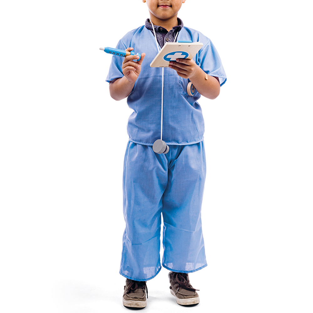 Bigjigs Toys Medic Dress Up Blue Image 2