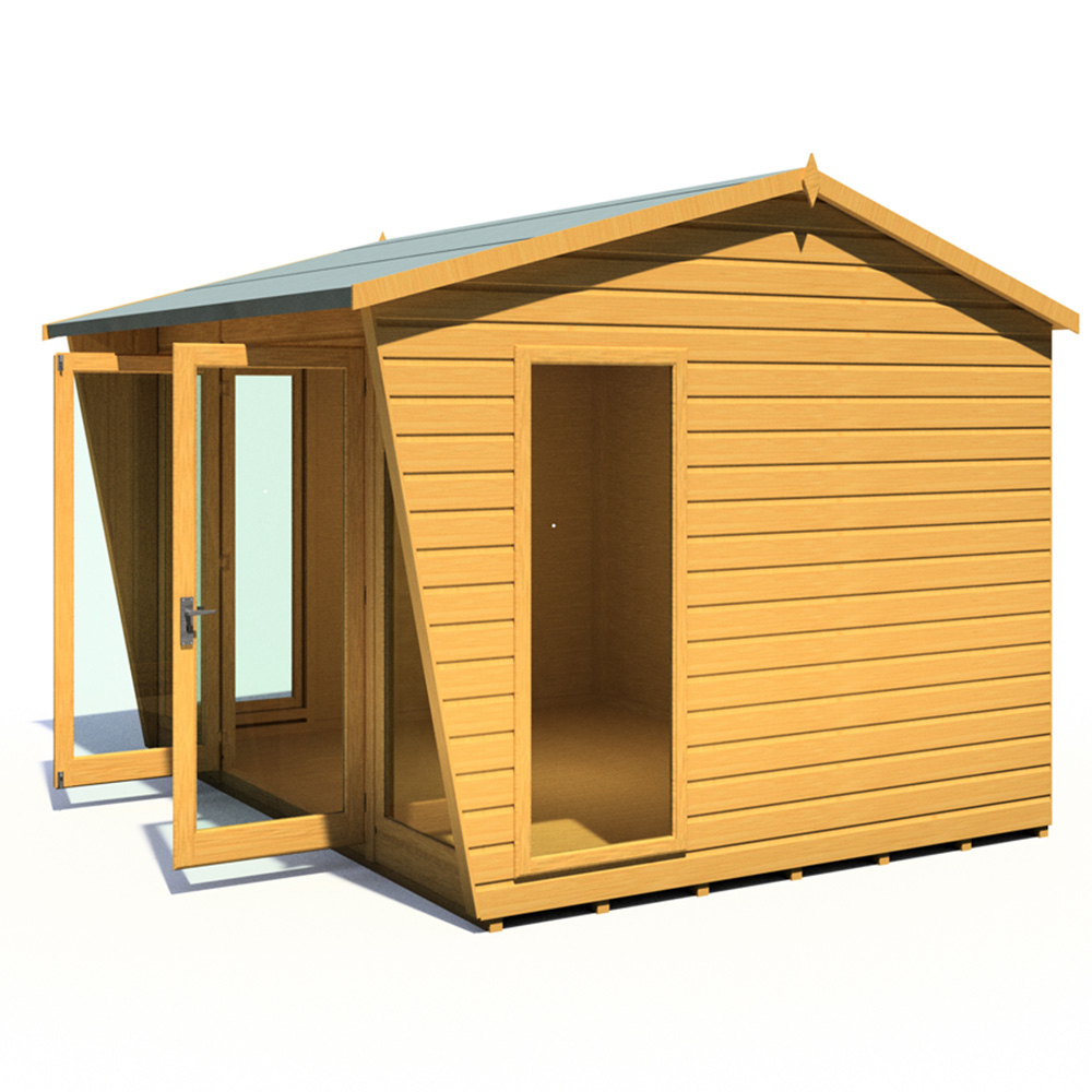 Shire Burghclere 10 x 8ft Double Door Contemporary Summerhouse Image 4