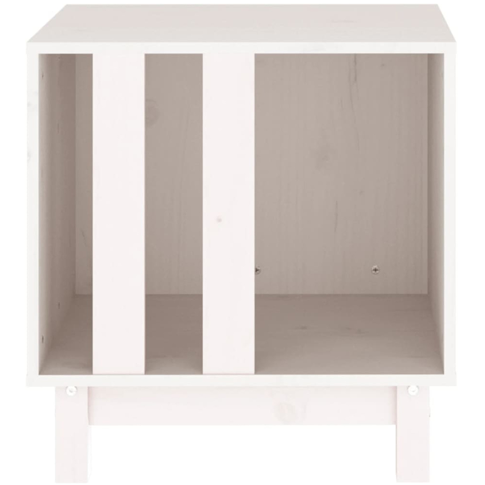 vidaXL White Solid Pine Wood Dog House 50 x 40 x 67cm Image 4