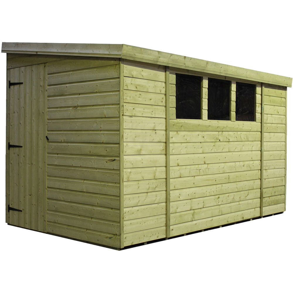 Empire Sheds 3000 10 x 6ft Tongue and Groove Wooden Pent Garden Shed Image 1