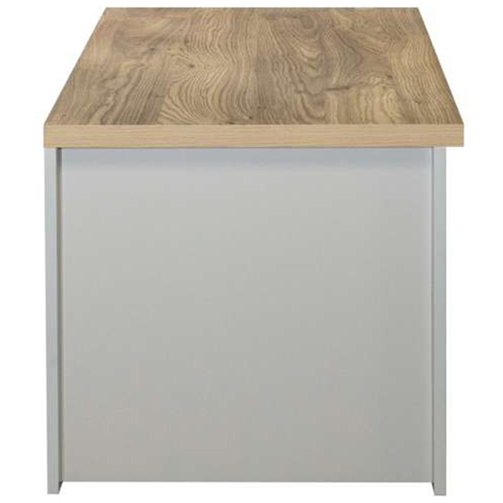 Highgate 2 Drawer Grey and Oak Coffee Table Image 4