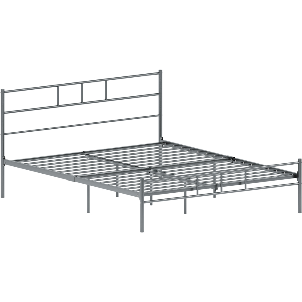 Vida Designs Dorset King Size Silver Bed Frame Image 2