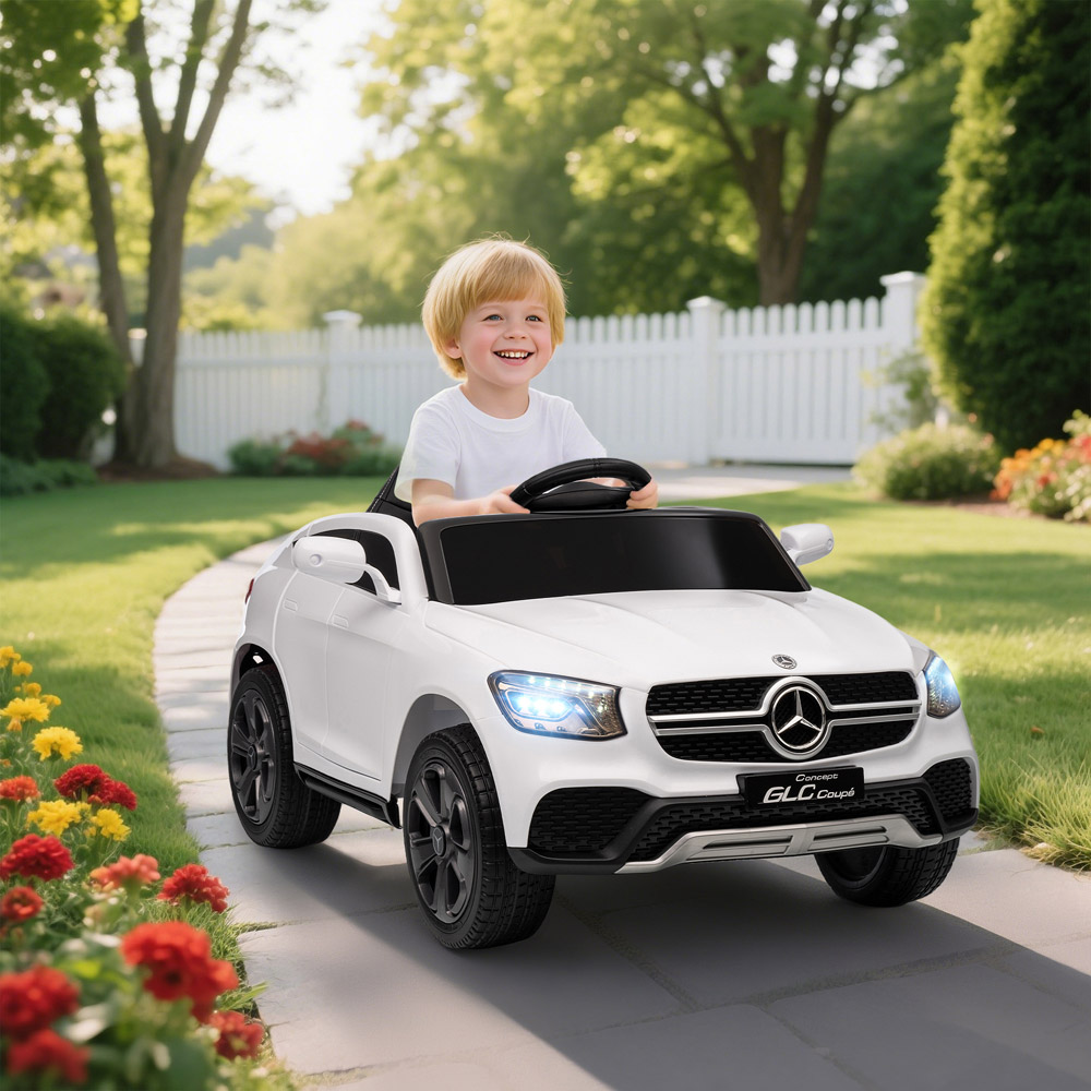 Tommy Toys White Mercedes Benz GLC Licensed Kids Ride on Car with Remote Image 2