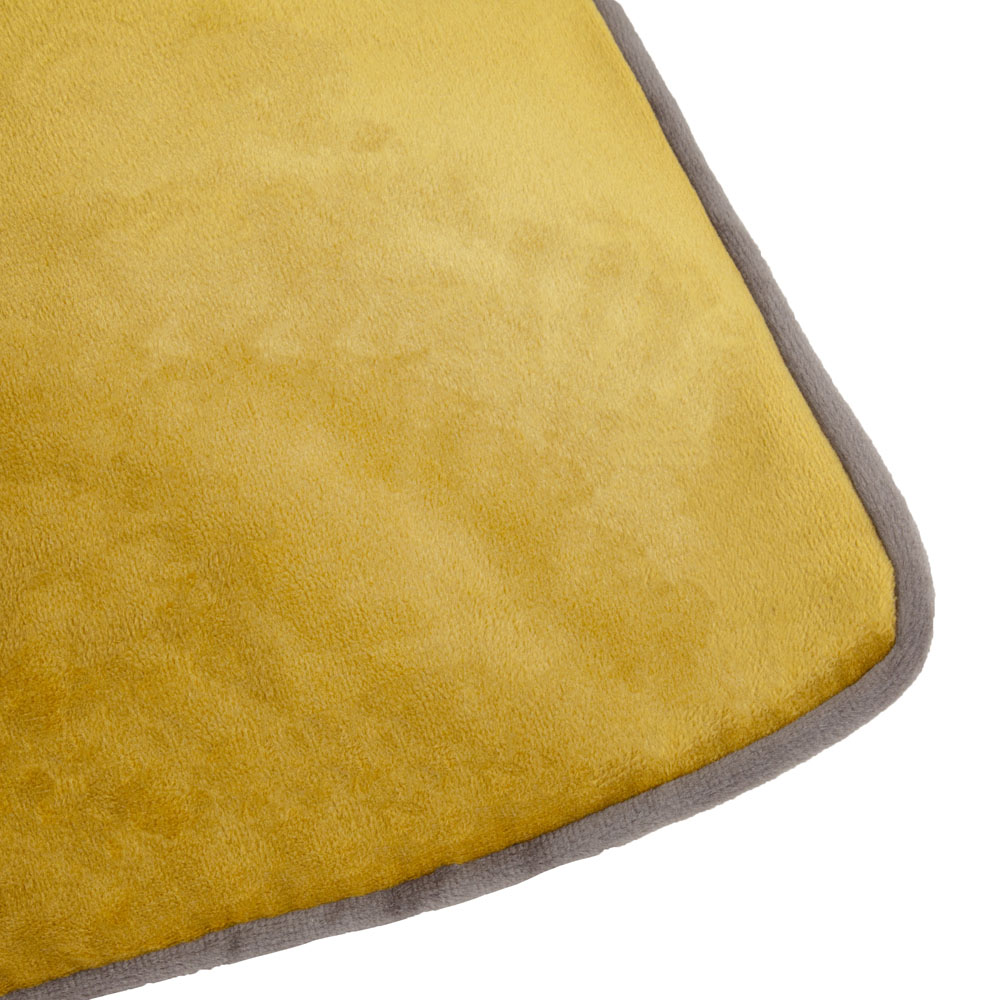 Furn Meridian Moss and Charcoal Velvet Cushion 45 x 45cm Image 4