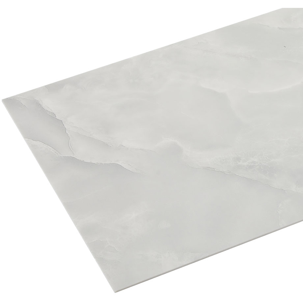 Living and Home Marble Patterned Light Grey PVC Self Adhesive Wall Sticker 10 Pack Image 5