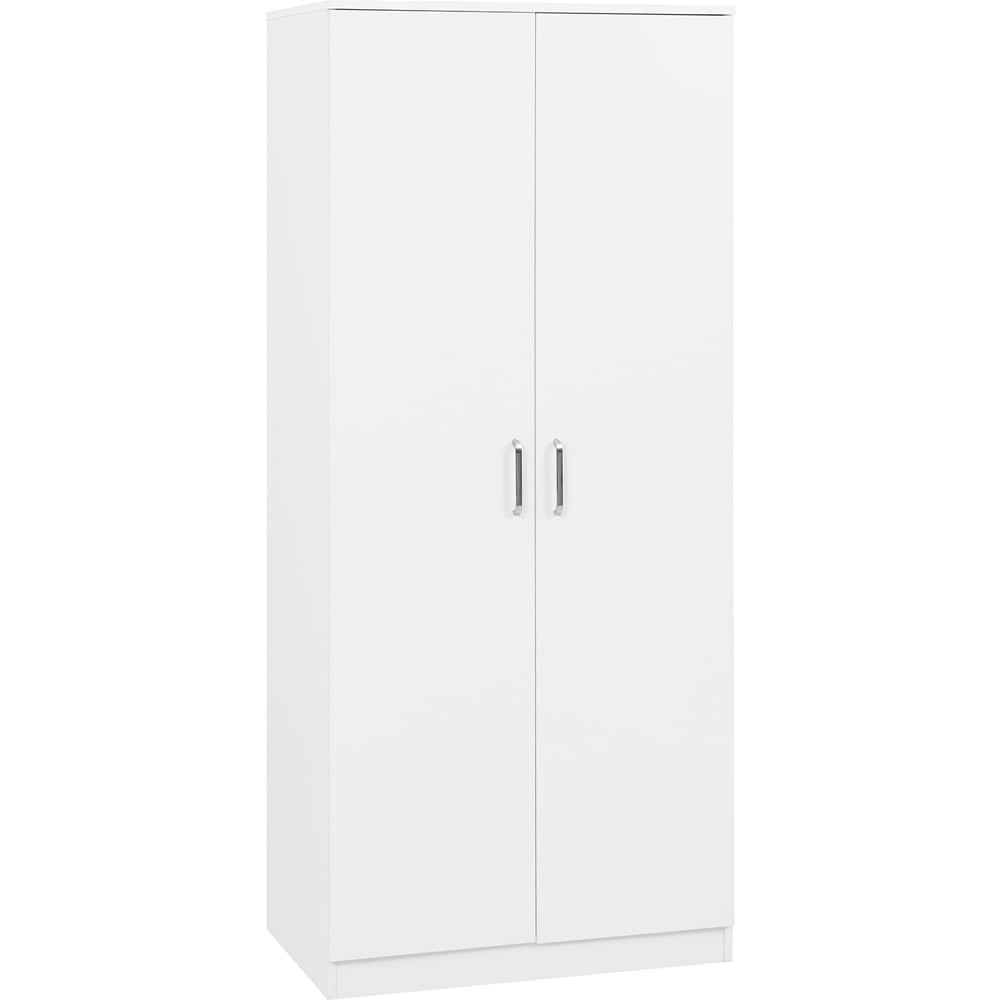 Seconique Dakota 2 Door Wardrobe White Bedroom Furniture Set Image 3