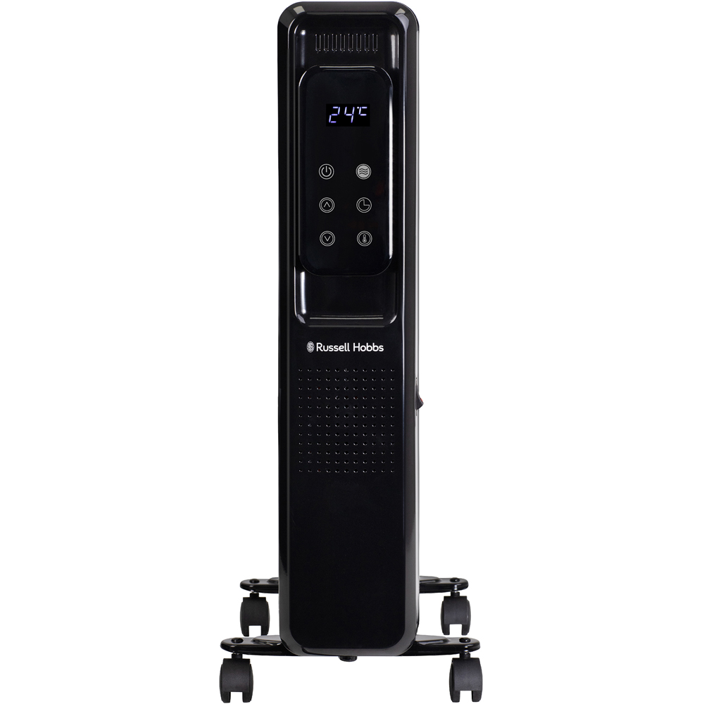 Russell Hobbs Black 11-Fin Digital Touch Control Oil Filled Radiator 2500W Image 2