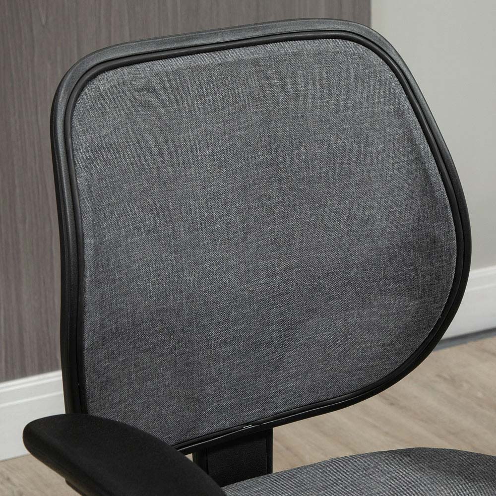 Portland Grey Foot Ring Swivel Office Chair Image 3