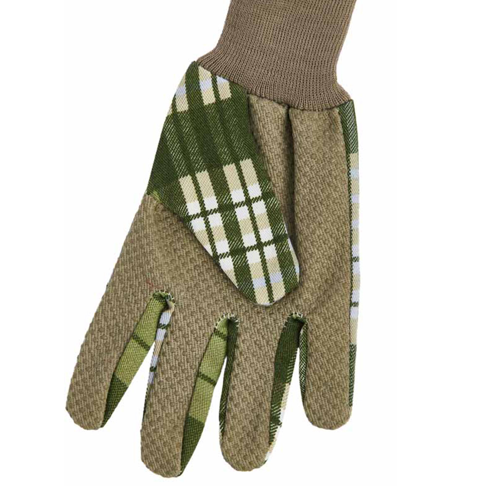 Wilko Garden Check Cotton Glove Medium Image 3