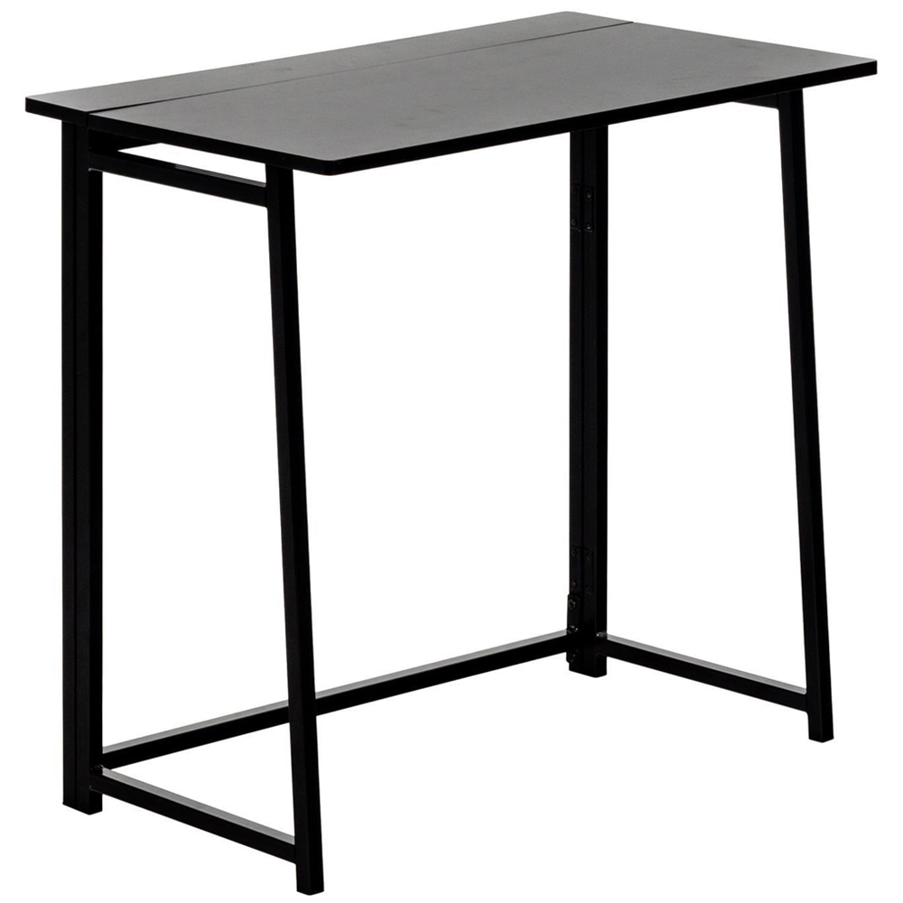 Harbour Housewares Deluxe Wooden Foldable Laptop Desk Black Image 2