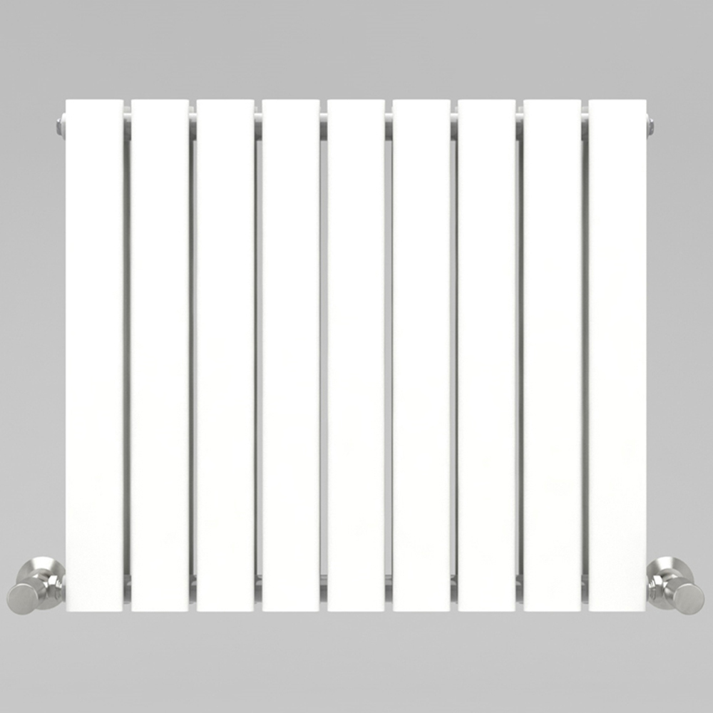 White 4151 BTU Double Flat Panel Vertical Column Radiator 600 x 612mm Image 3