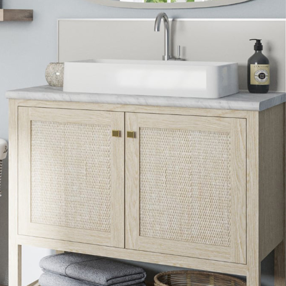 Wetwall Brera Marble Postformed Vanity Worktop 1500 x 425 x 28mm Image 1