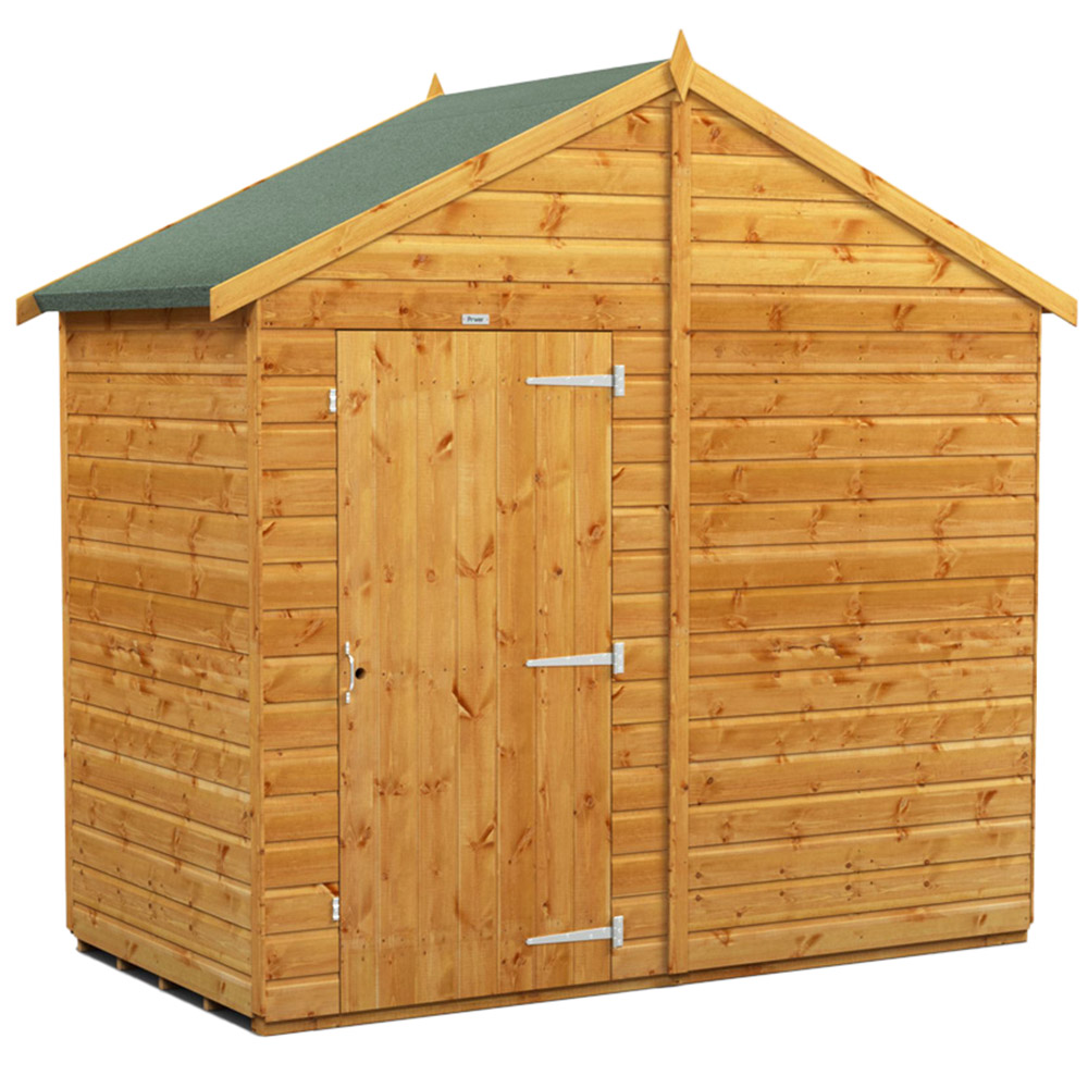 Power Sheds 4 x 8ft Apex Wooden Shed Image 1