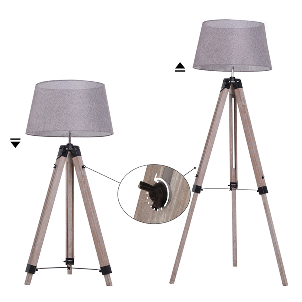 HOMCOM Wooden Adjustable Tripod Image 3