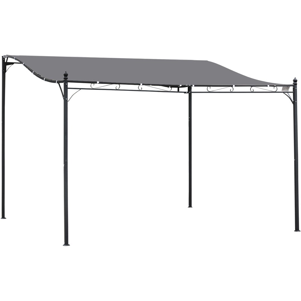 Outsunny 4 x 3m Grey Canopy Metal Gazebo Image 2