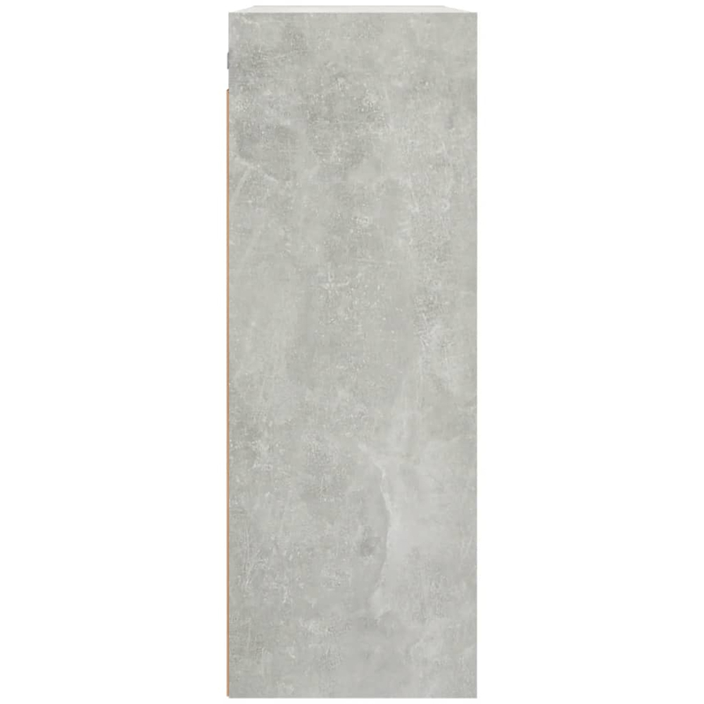 vidaXL 3 Open Shelf Concrete Grey Hanging Wall Cabinet Image 6