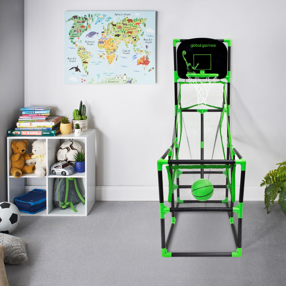 Global Gizmos Green Black Arcade Basketball Stand Image 2