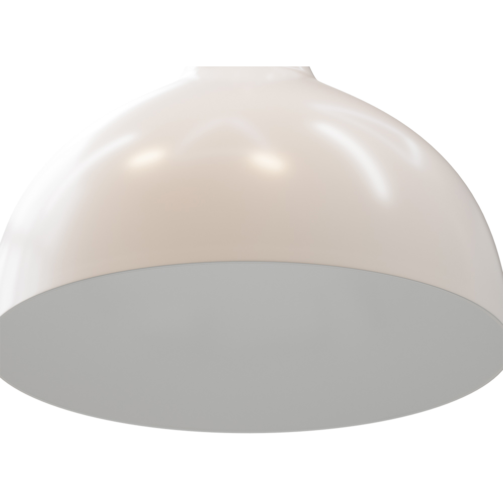 Living and Home White Iron Industrial Style E27 Pendant Light Image 6