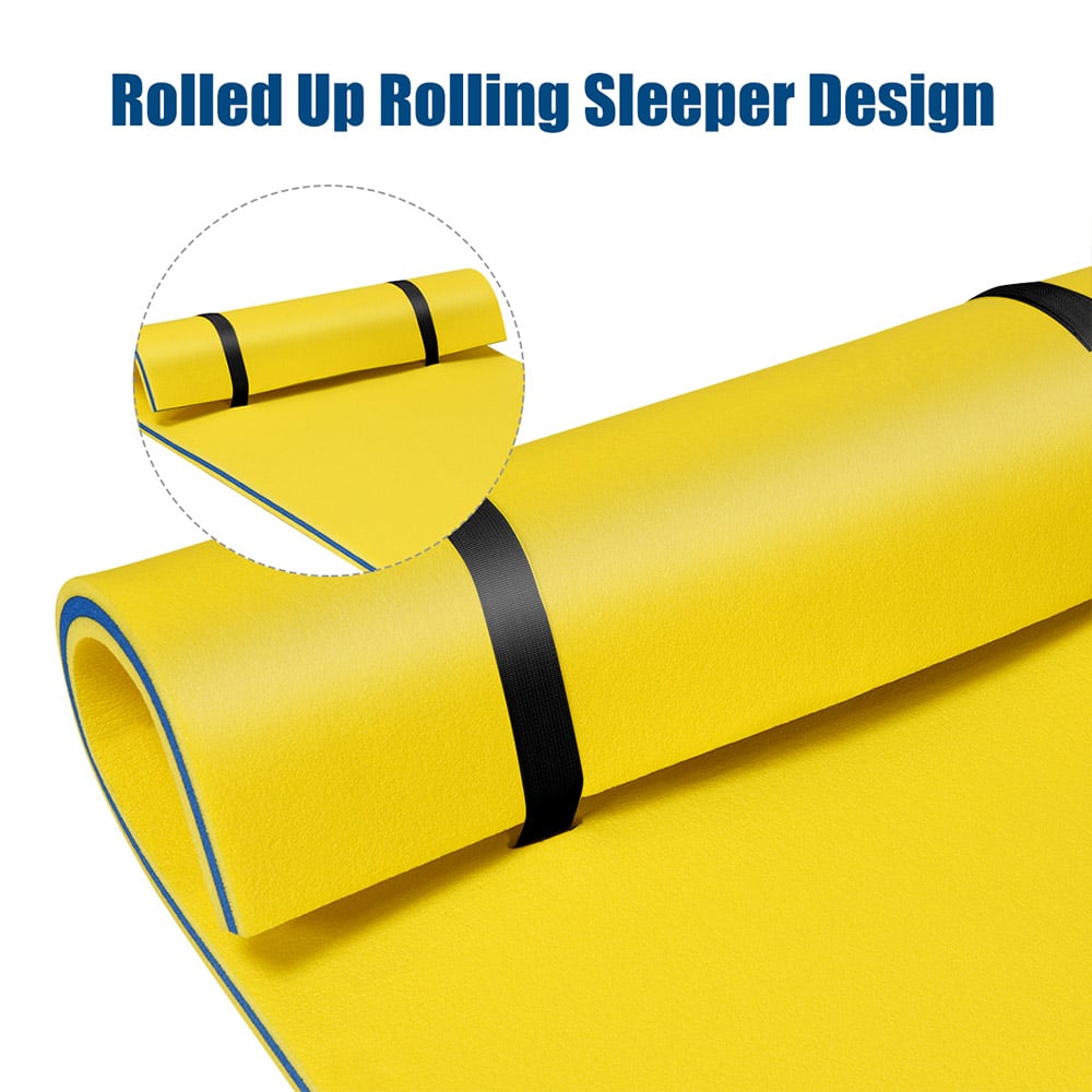 Costway Yellow 3 Layer Tear Proof Water Mat Image 7