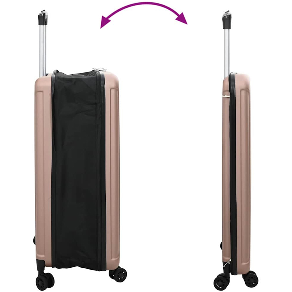 vidaXL 28 inch Gold Rectangular Travel Bag Image 7