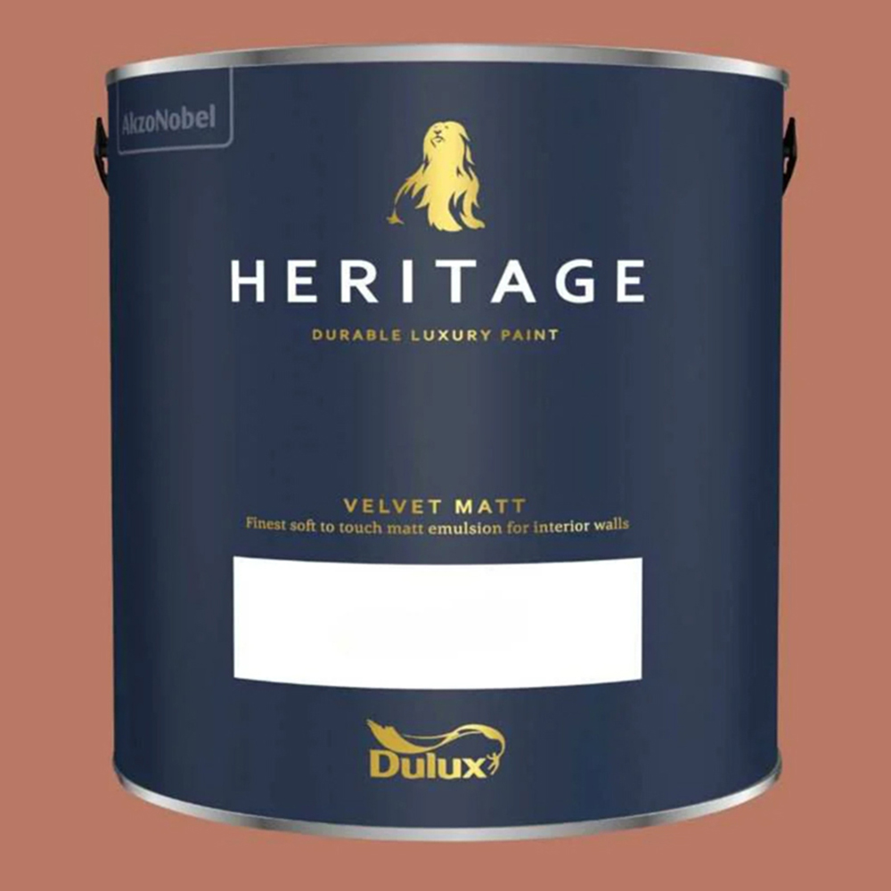 Dulux Heritage Walls and Ceilings Red Sand Velvet Matt Emulsion Paint 2.5L Image 2