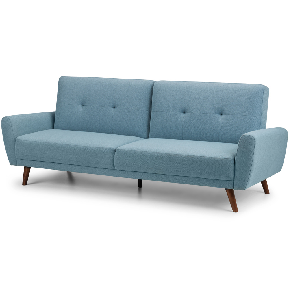 Julian Bowen Monza 2 Seater Blue Sofa Bed Image 2