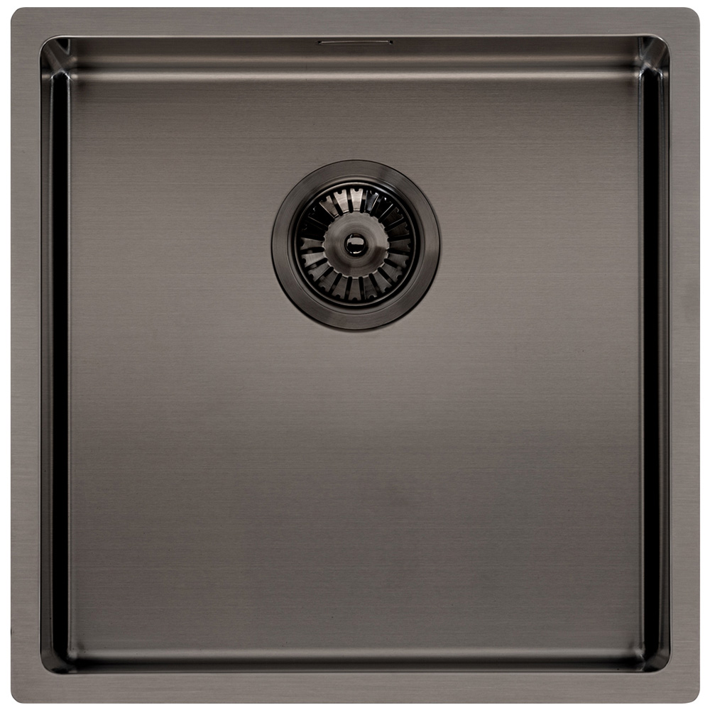 Reginox Miami Gunmetal Square Sink 400 x 400mm Image 1