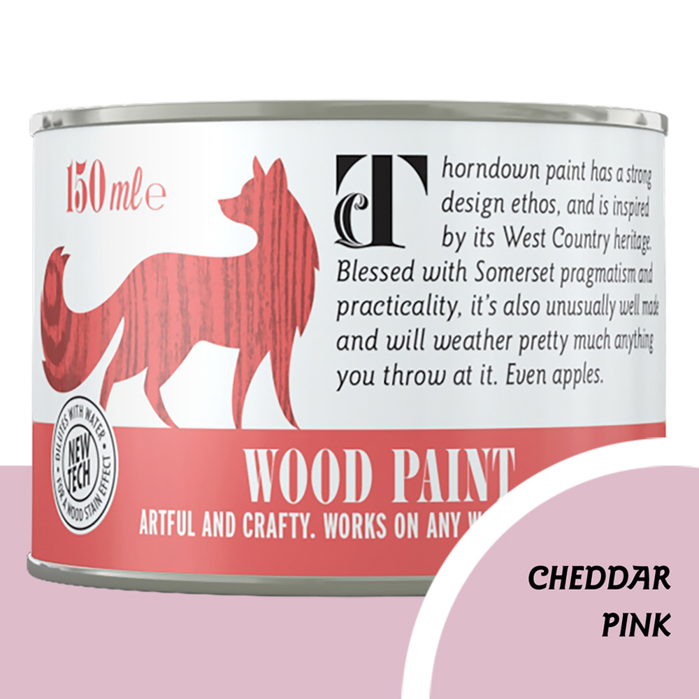 Thorndown Cheddar Pink Satin Wood Paint 150ml Image 3