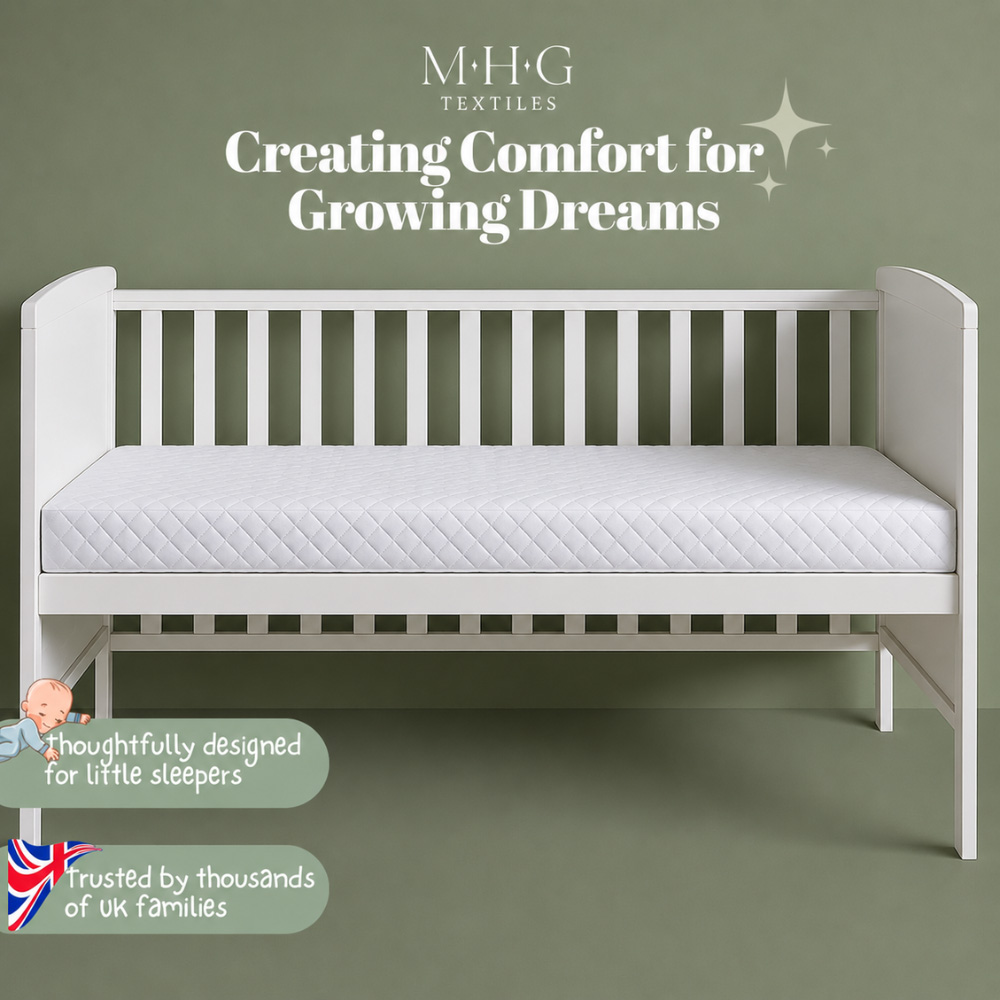 MHG Textiles Baby Cot Bed Extra Thick Mattress 140 x 70 x 15cm Image 2
