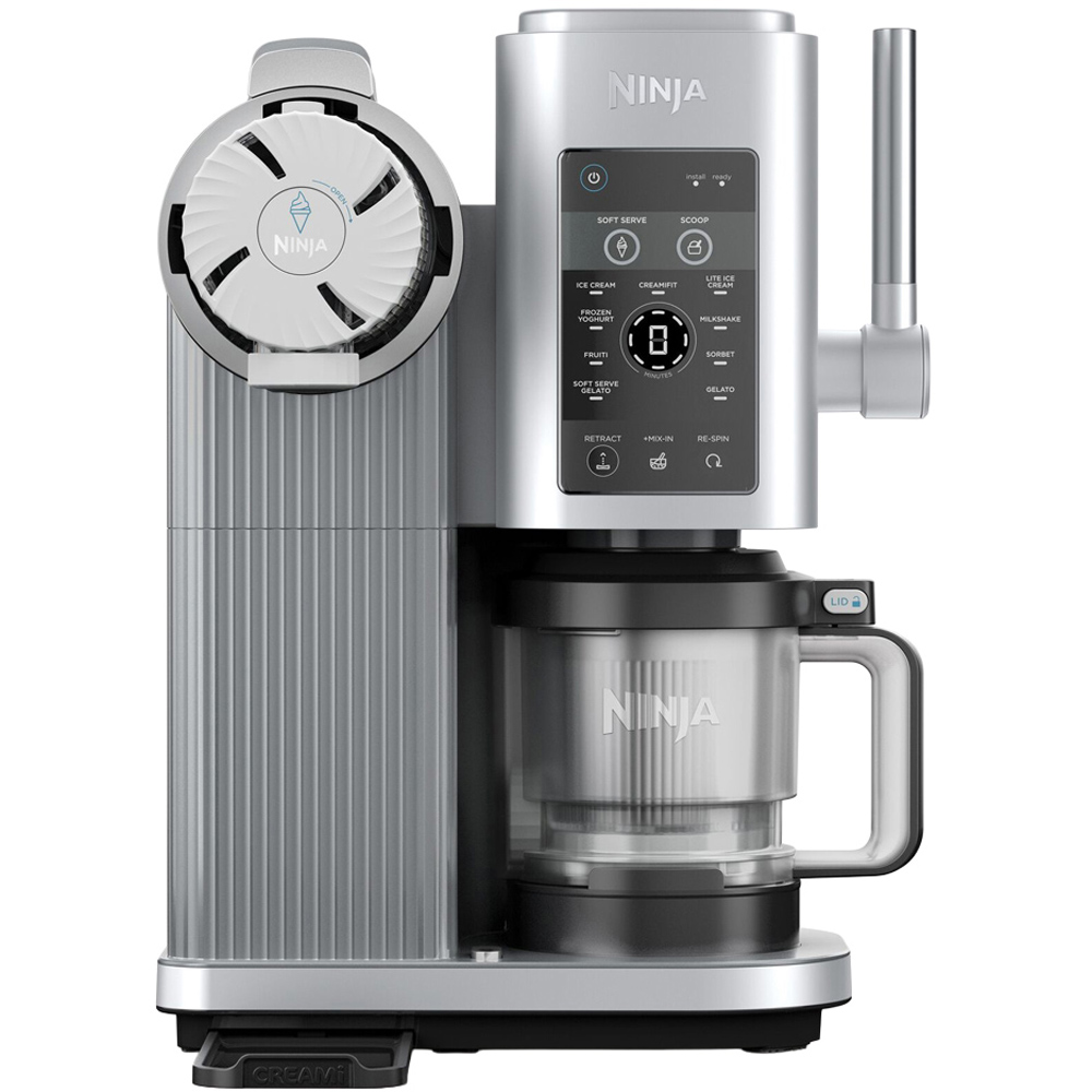 Ninja Swirl by CREAMi NC701UK 13-in-1 Silver and Black Soft Serve and Ice Cream Maker Image 1