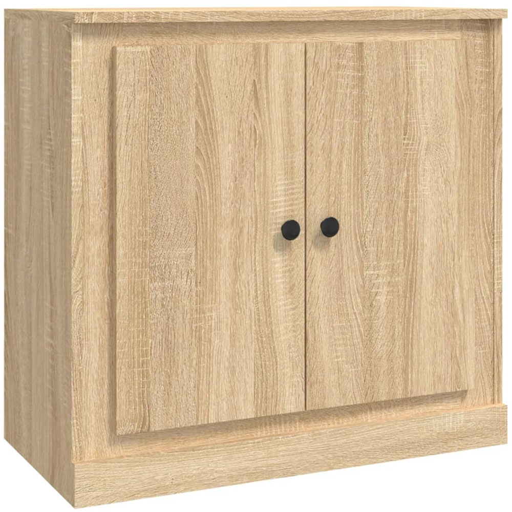 vidaXL 2 Door Sonoma Oak Small Sideboard Image 2
