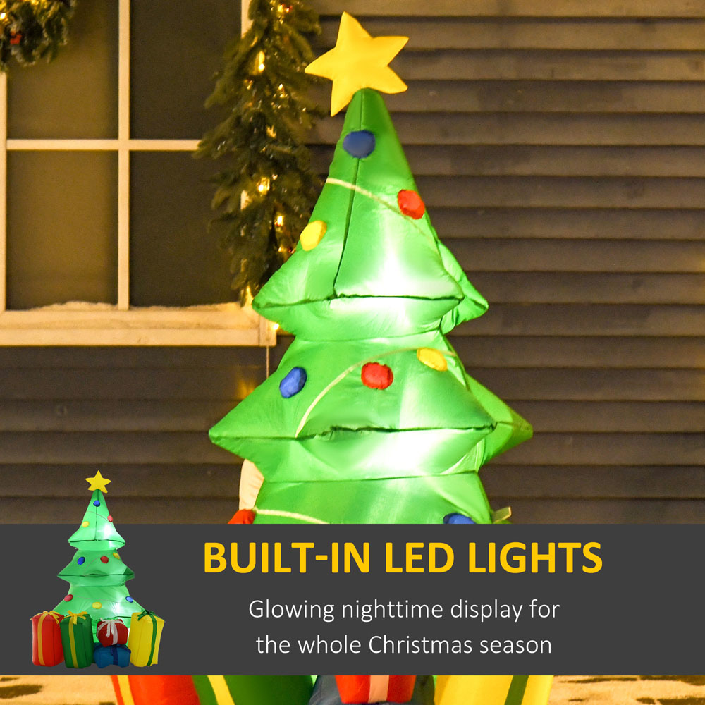 Everglow Green Inflatable Christmas Tree with LED 4.9ft Image 4