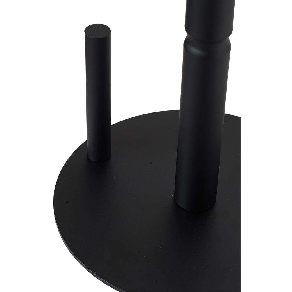 Living and Home 2-in-1 Black Stainless Steel Tissue Roll Holder with Spray Bottle Image 7