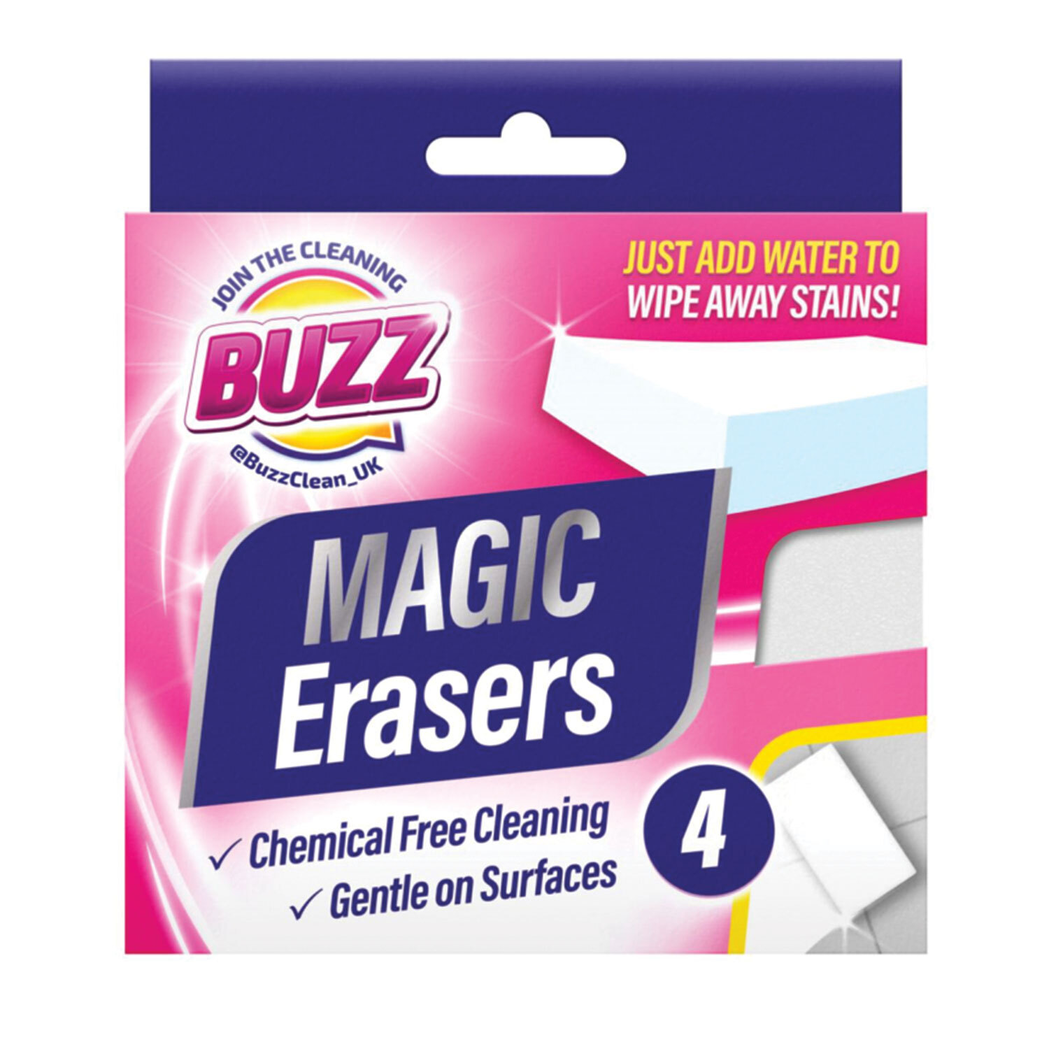 Pack of Four Buzz Magic Erasers Image