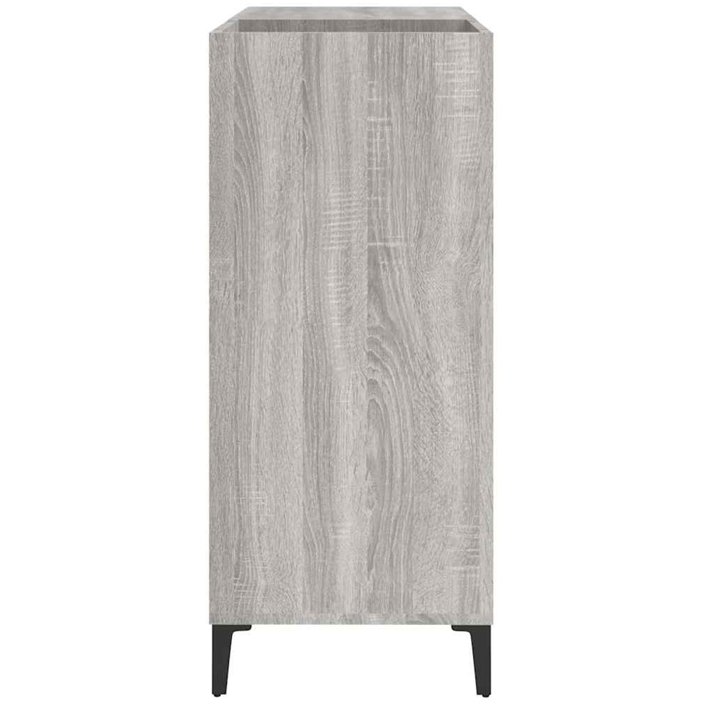 vidaXL 3 Shelf Grey Sonoma Record Cabinet Image 5