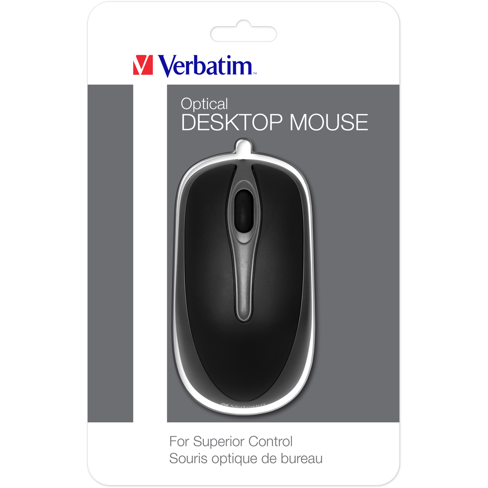 Verbatim Grey Desktop Optical Mouse Image 3