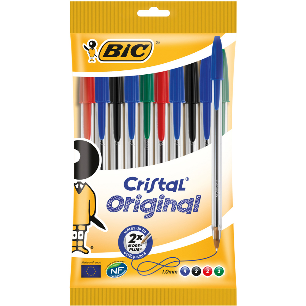 BIC Cristal Original Ball Pens 10 Pack Image