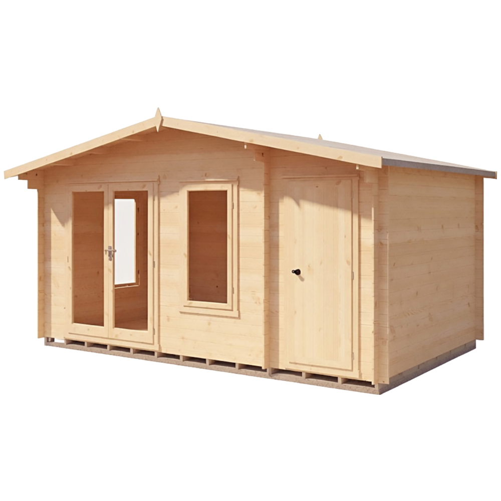 Shire Bourne 16 x 10ft Apex Garden Log Cabin Image 1
