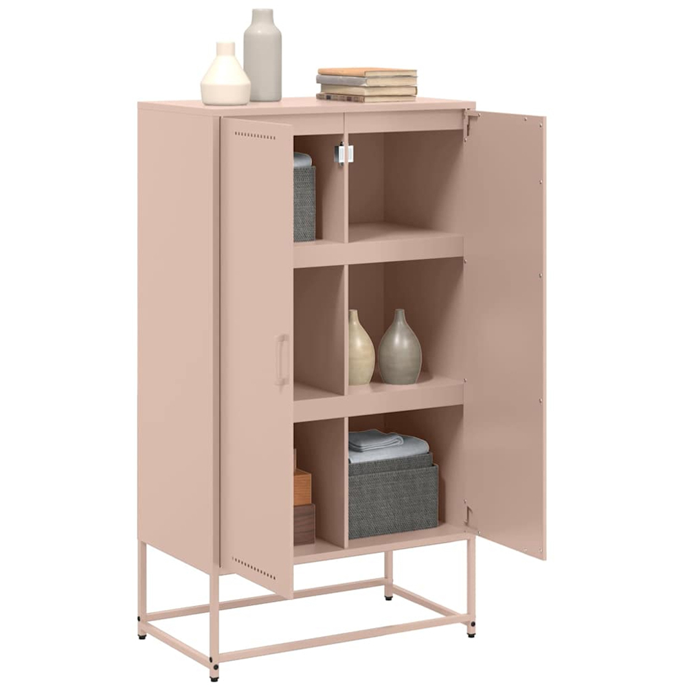 vidaXL 2 Door Pink Industrial Highboard Image 5