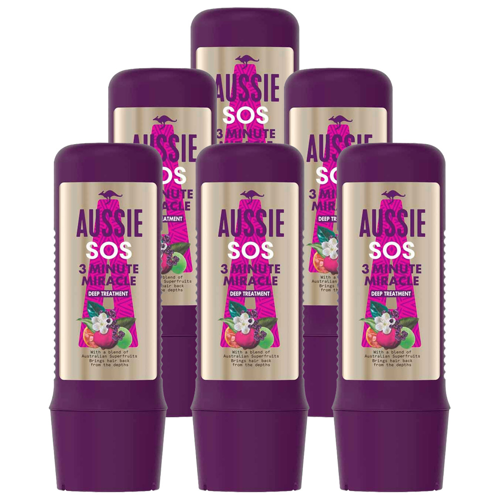 Aussie SOS 3 Minute Miracle Conditioner Case of 6 x 225ml Image 1