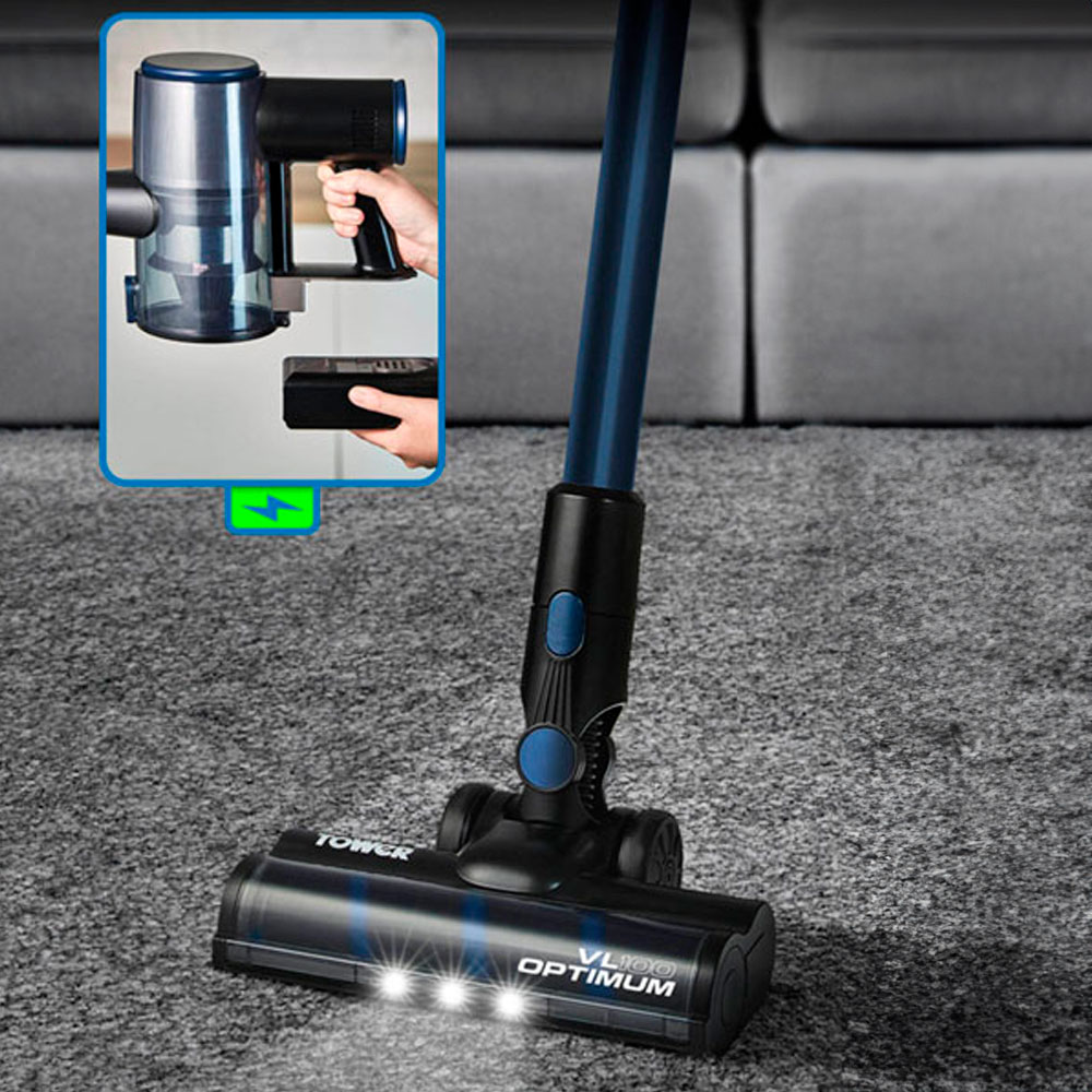 Tower VL100 Optimum 3-in-1 Cordless Vacuum Cleaner with HEPA Filter 29.6V Image 4
