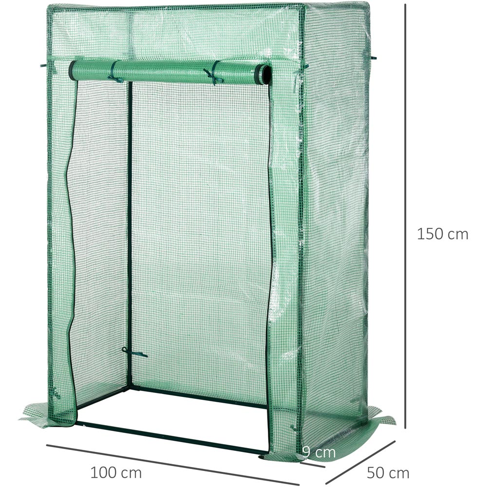 Outsunny Green PE 3.2 x 1.6ft Greenhouse Image 9
