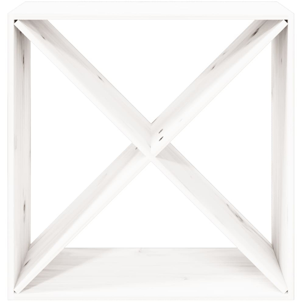 vidaXL 4 Shelf White Freestanding Wine Cabinet Image 4