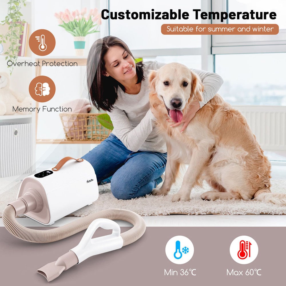 Costway Pet Hair Blower with Negative Ion Function Image 5