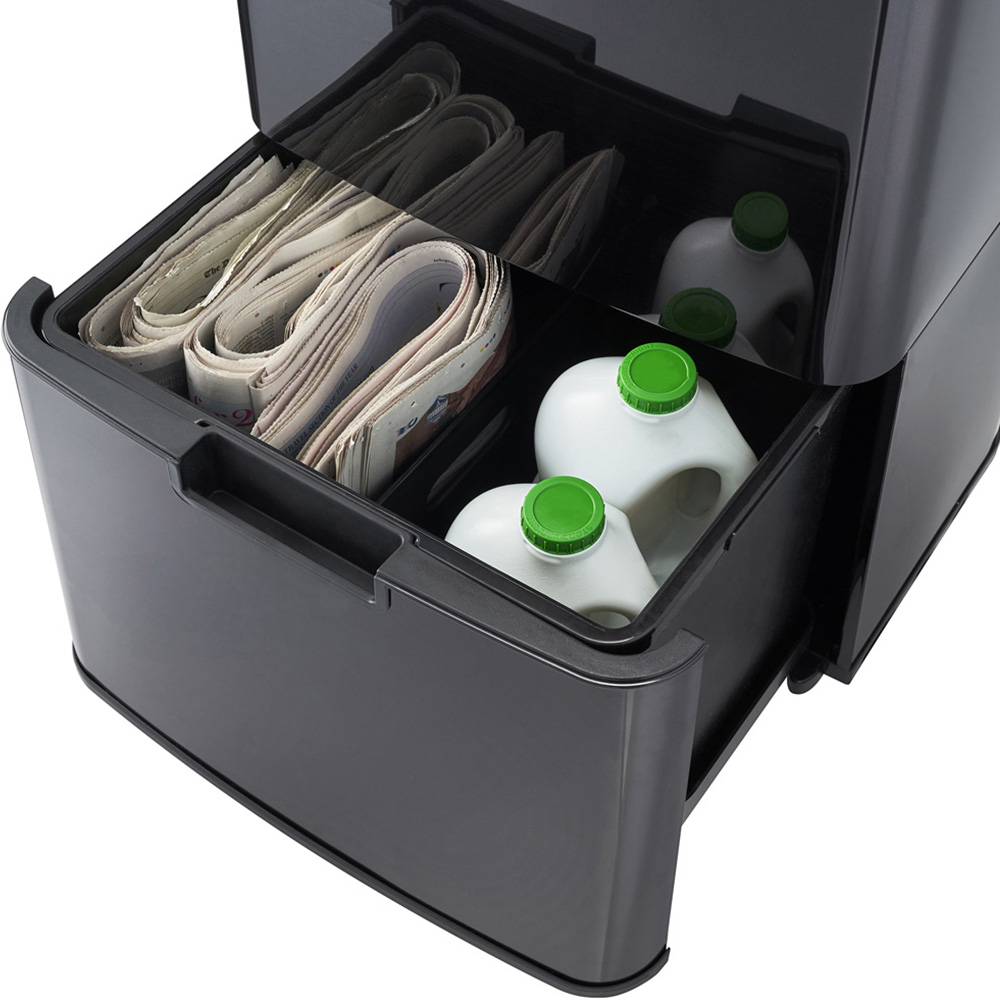Cooks Professional K275 Black Recycling Sensor Bin 75L Image 6