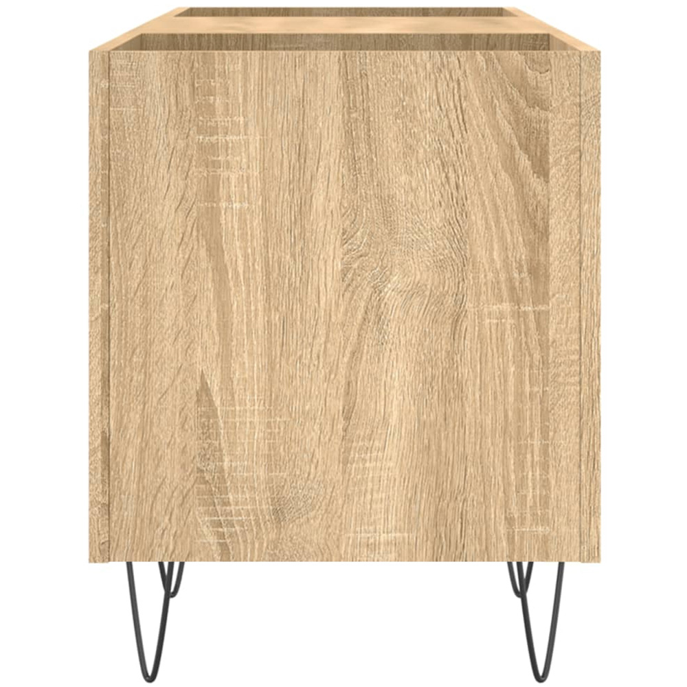 vidaXL 2 Shelf Sonoma Oak Record Cabinet Image 5